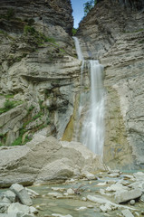 waterfall in broto