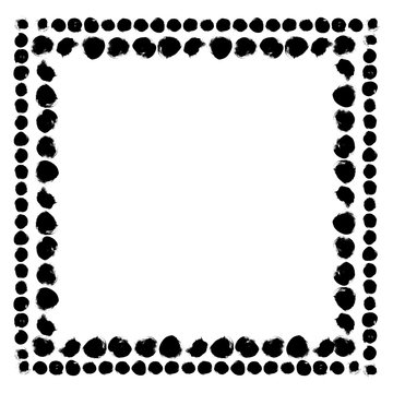 Black and white abstract frame
