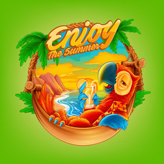 parrot with drink © mollicart