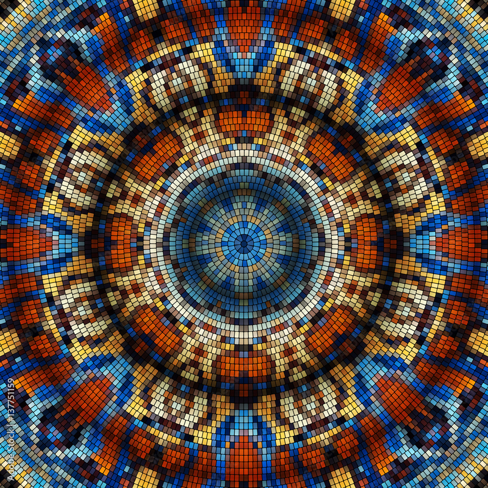 Poster Seamless mosaic pattern