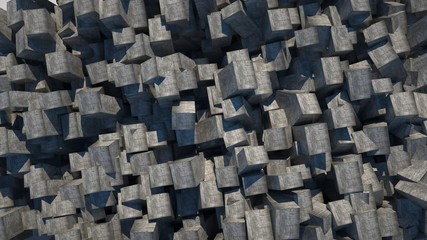Fototapeta premium Abstract concrete background, 3 d render