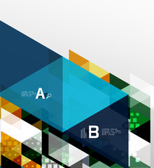 Obraz premium Vector triangle banner