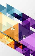 Vector triangle banner