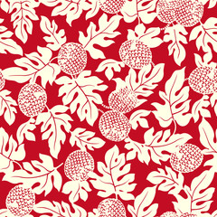 トロピカルリーフ柄 © daicokuebisu