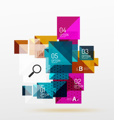 Vector square abstract background