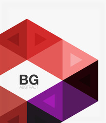 Vector abstract colorful triangle repetition