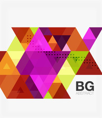 Vector abstract colorful triangle repetition