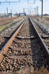 羽越本線の線路