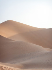 Sonnenuntergang in der Wüste im Oman