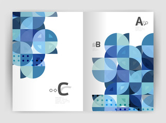 Abstract a4 brochure print template