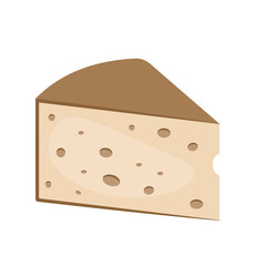 Cheese on white background