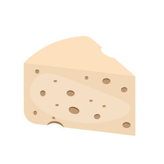 Cheese on white background