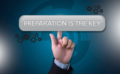 BE PREPARED and PREPARATION IS THE KEY  plan, prepare, perform  , Business concept