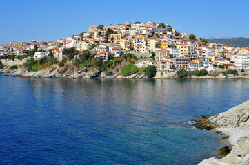 Fototapeta na wymiar Cityscape of Kavala, Greece