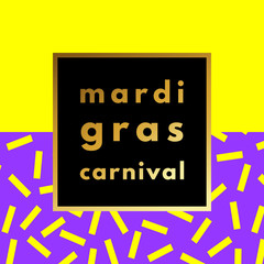Mardi Gras carnival geometric background