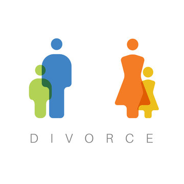 Divorce concept illustration