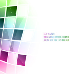 Business vector colorful abstract background with square pattern.