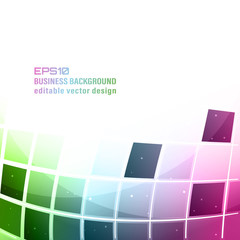 Business vector colorful abstract background with square pattern.