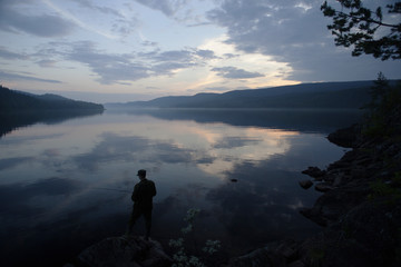 Fototapeta premium Night fishing