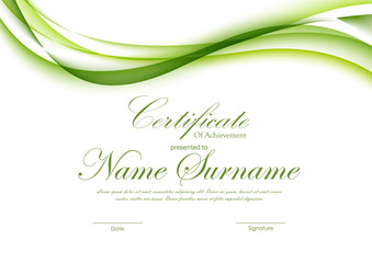 Certificate of achievement template