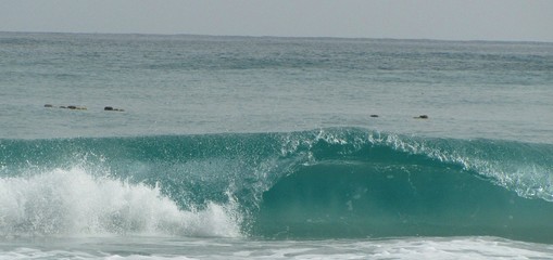 waves on the Mediterranean Sea in Tunisia