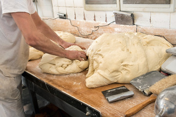 Preparing dough for bread