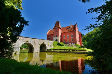 Fototapeta na wymiar Cervena Lhota castle. Czech Republic