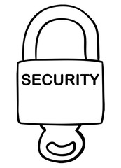 word cartoon master key security
