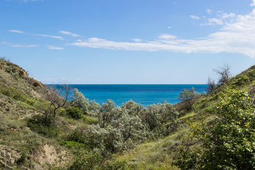 Landscape of Southern coast of Crimea. Chameleon cape
