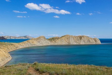Landscape of Southern coast of Crimea. Chameleon cape