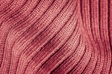 Knitted fabric wool texture close up