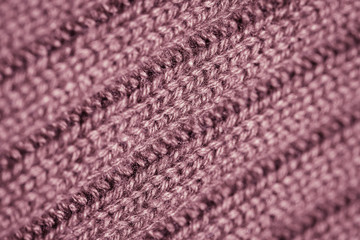 Knitted fabric wool texture close up