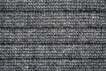 Knitted fabric wool texture close up