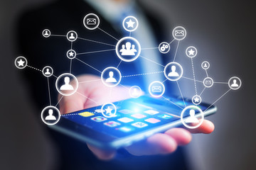 Concept of business international network interface - Technology concept
