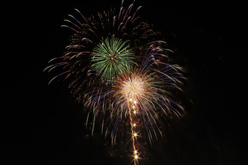 打上花火,10号玉 12 inch shells fireworks display