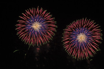 打上花火,10号玉 12 inch shells fireworks display