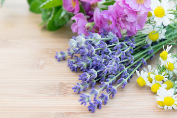 lavender and herbal flowers
