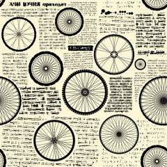Vintage newspaper pattern
