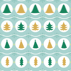 seamless christmas tree pattern background