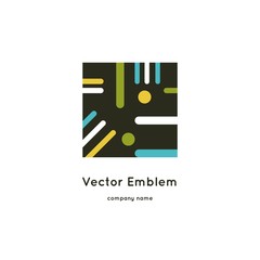 Beautiful logo for your company. Mark, emblem, element. Vector icon.