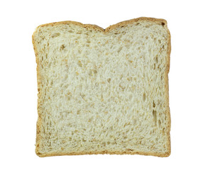Sliced bread isolated on white