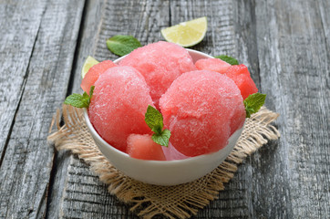 Watermelon ice cream