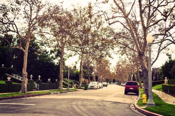 Foto auf Alu-Dibond residential neighborhood in Los Angeles © Gabriele Maltinti