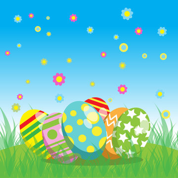 Easter vector image for your idea design