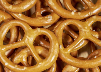 small lye pretzels closeup