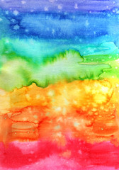 Abstract hand painted watercolor background.