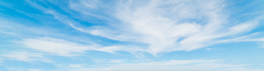 cirrus clouds and blue sky