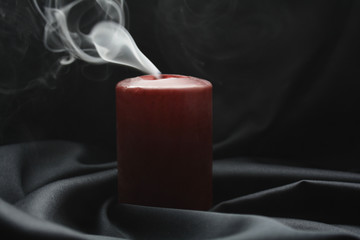 smoke from the candle