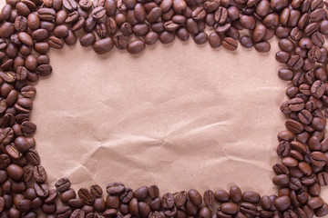 coffee beans frame