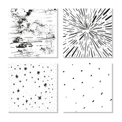 Ink hand drawn textures. Can be used for wallpaper, background of web page, scrapbook, party decoration, t-shirt design, card, print, poster, invitation, packaging and so on.